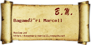 Bagaméri Marcell névjegykártya
