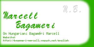 marcell bagameri business card
